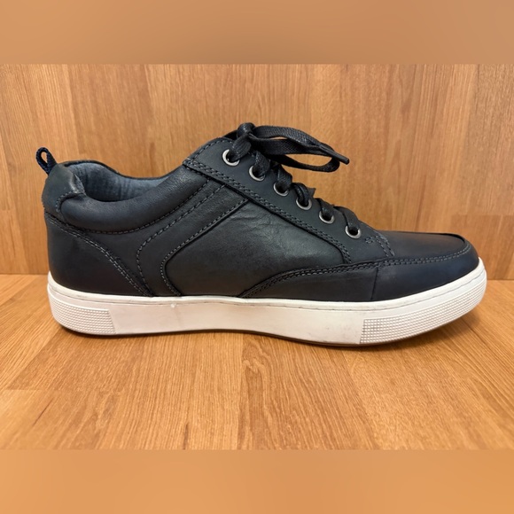 Propét Men’s Black Leather Sneakers US 8.5 | Comfort Shoes - Picture 5 of 7